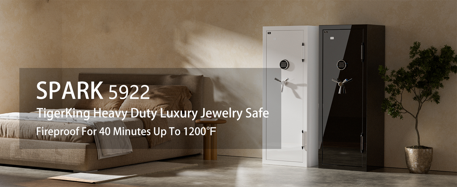 TIGERKING Large Fireproof Safe with Digital Lock, 13.12 cu.ft